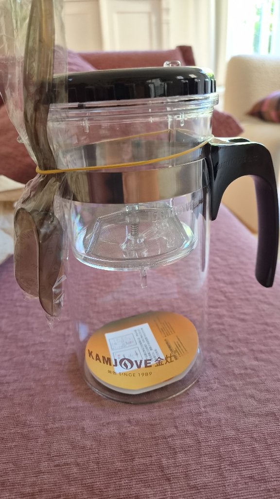 Kamjove theepot met filter - Nieuw, Overige merken, Nieuw, Ophalen of Verzenden, Glas
