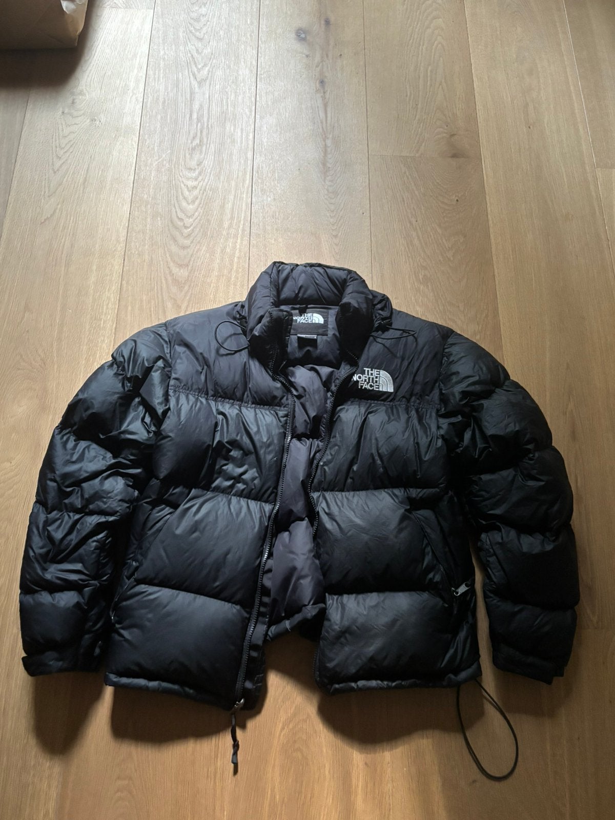 North face puffer jacket size L, Ophalen, Gedragen, Zwart
