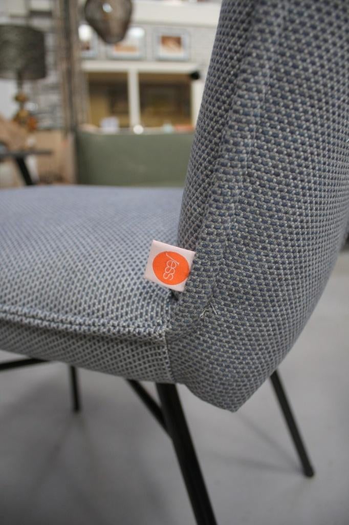 Luxe tuinstoelen Sanne Jess stof lichtblauw draaibaar terras, Ophalen, Zo goed als nieuw