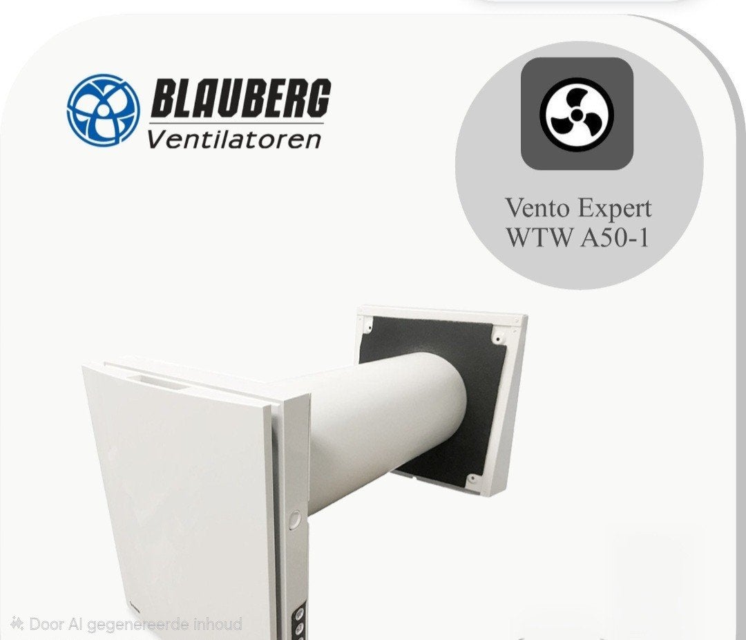 Blauberg VENTO Expert A50-1 WTW unit (WarmteTerugWinning) -, Verzenden, Nieuw