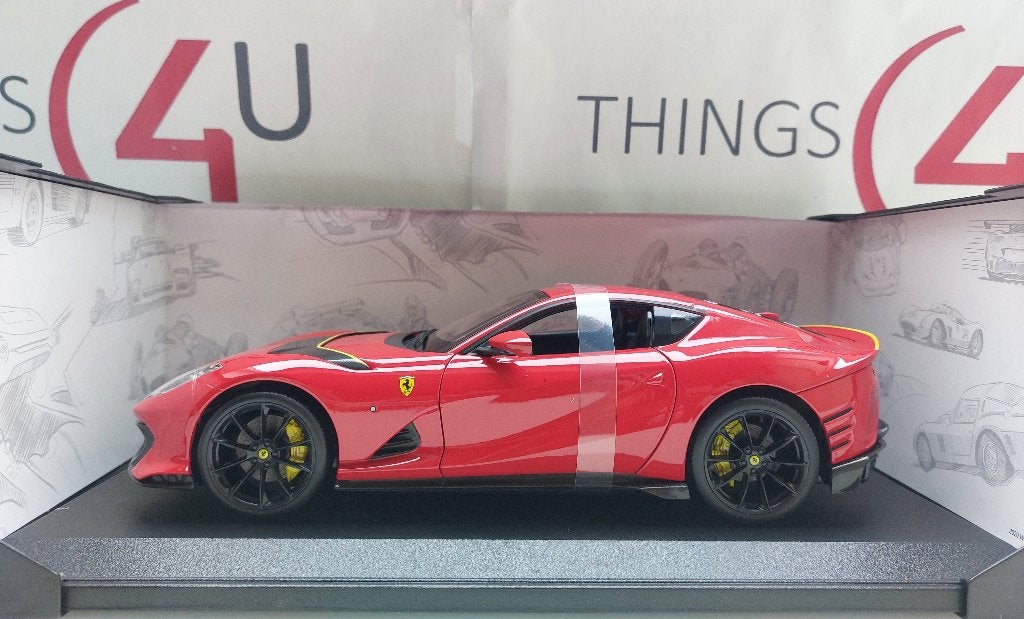 Bburago 1:18 Ferrari 812 Competizione 2021 rood nieuw, Hobby en Vrije tijd, Modelauto's | 1:18, Ophalen of Verzenden, Nieuw, Auto