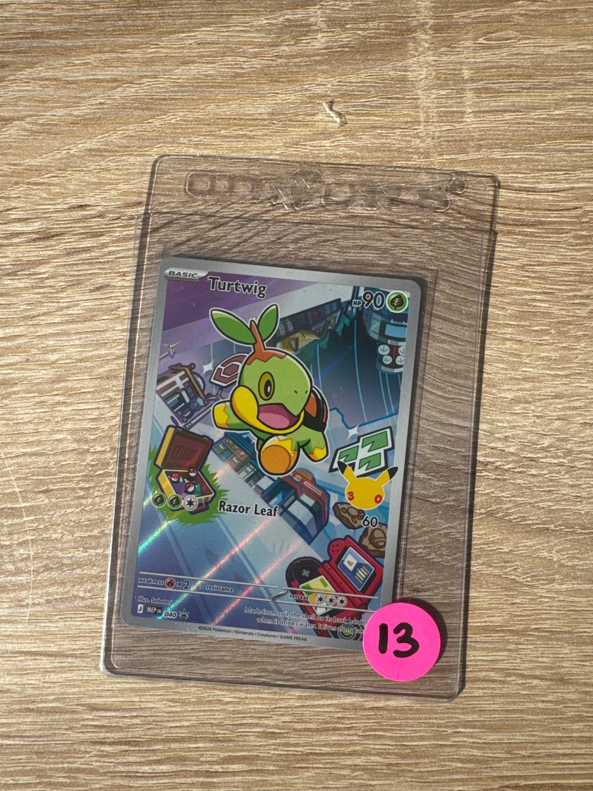 Turtwig First Partner Promo 040 Pokémon Kaart, Ophalen of Verzenden, Zo goed als nieuw, Losse kaart, Foil