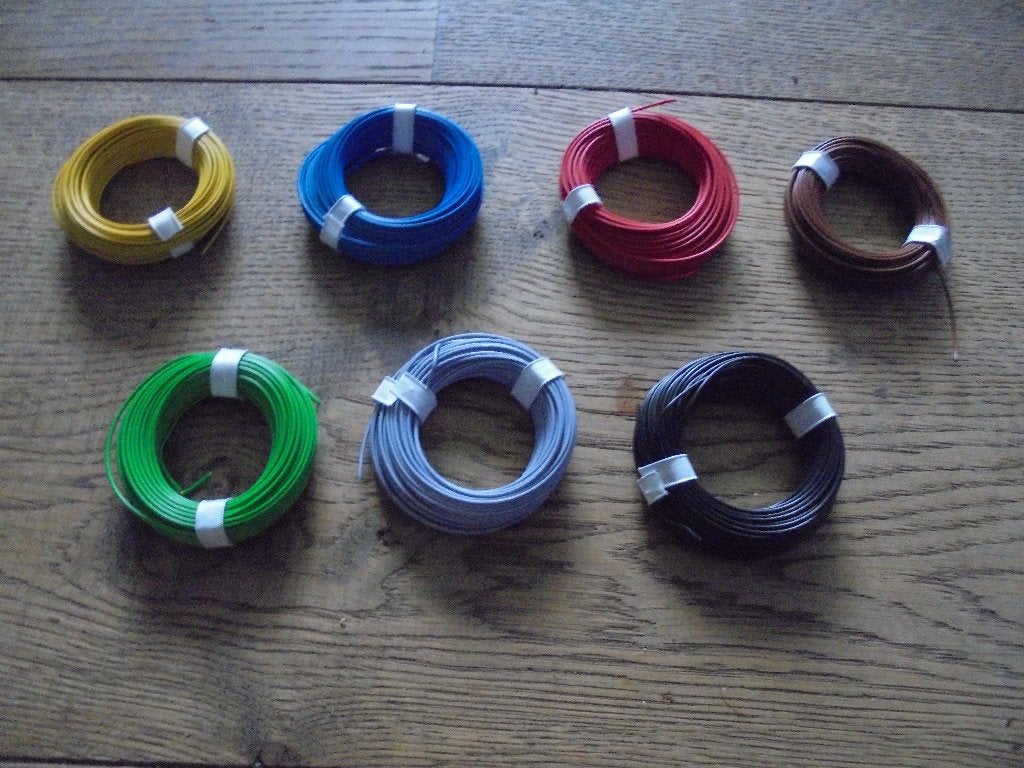 Draad HO 10m Marklin Piko Roco Fleischmann Lima e.d., Treinset, Gelijkstroom of Wisselstroom, Nieuw, Ophalen of Verzenden