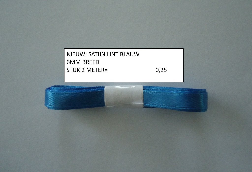 ❤️satijn lint 6mm blauw ( alleen verzenden ), Hobby en Vrije tijd, Kaarten | Zelf maken, Ophalen, Nieuw, Overige thema's, Overige typen