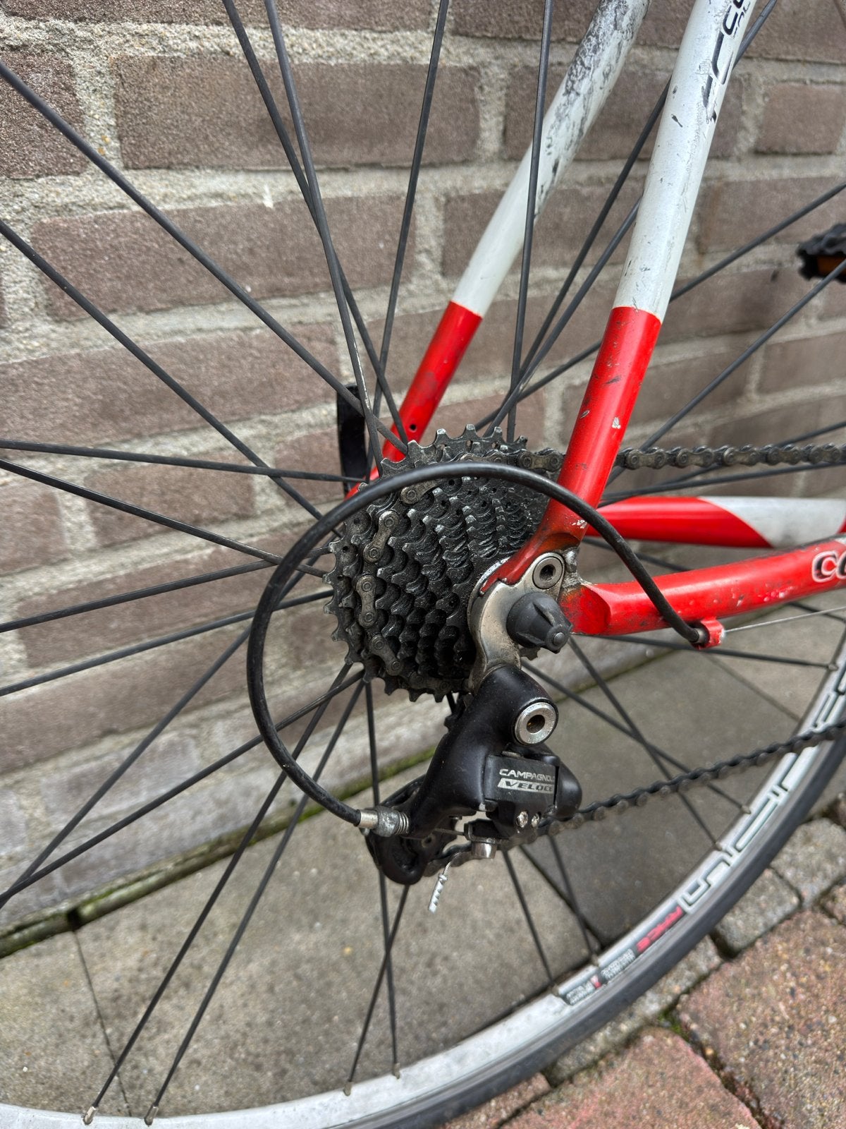 Coppi racefiets, 10 speed, Campagnolo Veloce, 28 inch, Gebruikt, 10 tot 15 versnellingen, Aluminium