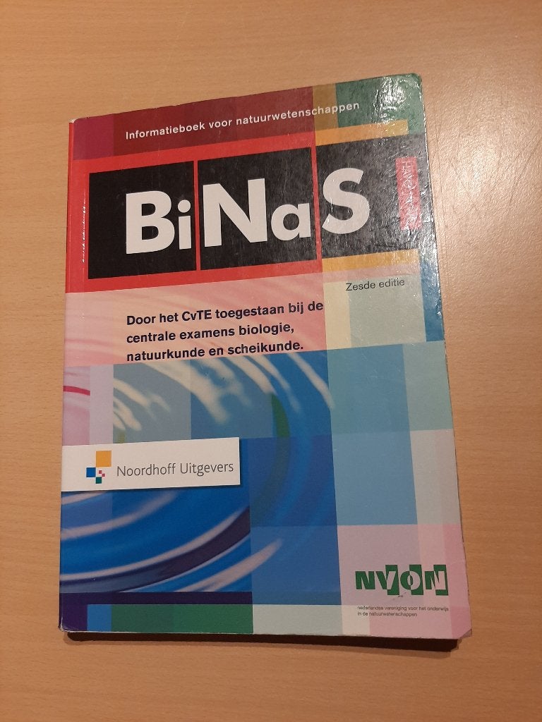Binas 6e havo/vwo informatieboek, Ophalen of Verzenden, Beta, Gelezen, Overige niveaus