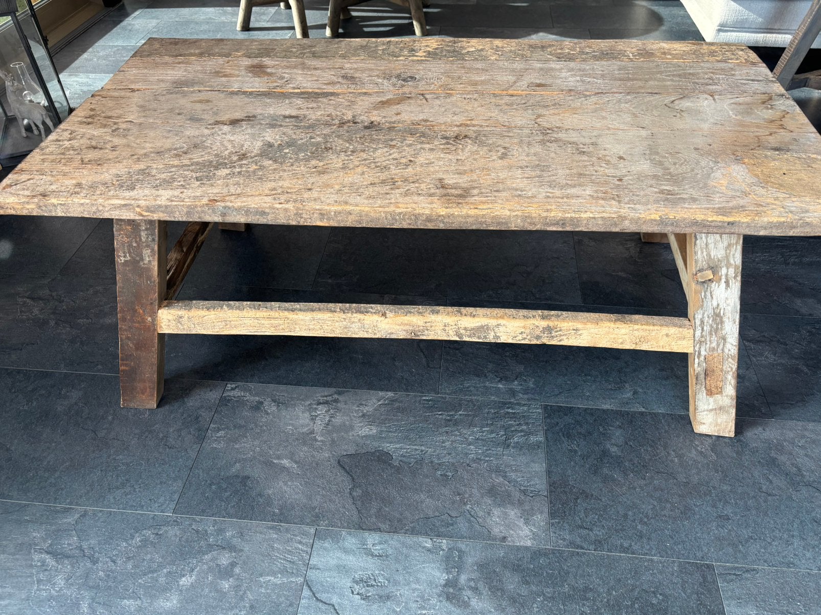 Salontafel landelijk, Ophalen, Gebruikt, 100 tot 150 cm, 50 tot 100 cm