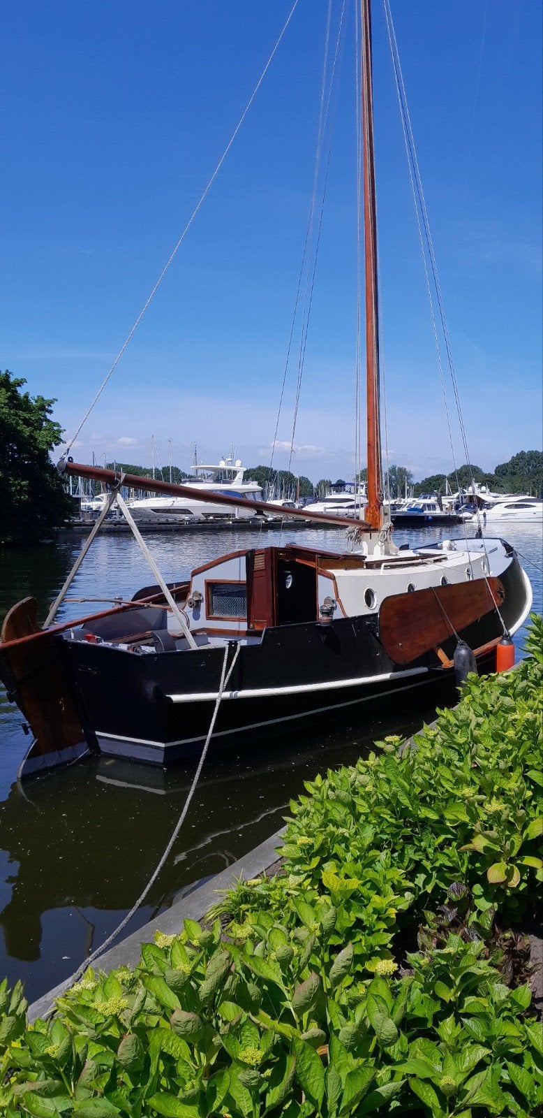 Zeeschouw Platbodem Werfschip met Stahoogte hele schip, Watersport en Boten, Ophalen, 10 m, Gebruikt, Staal