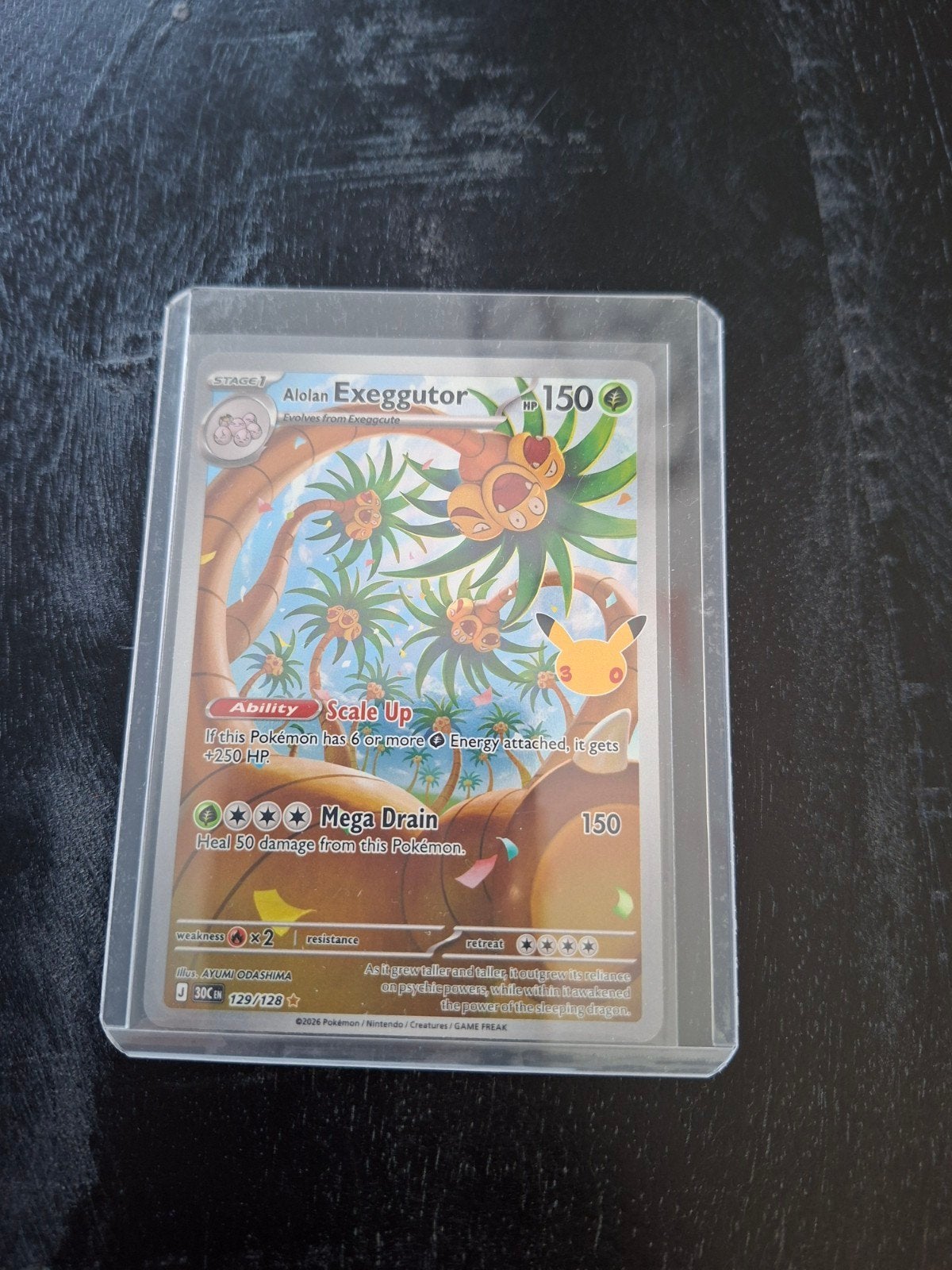 Alolan Exeggutor 129/128 Celebrations Pokémon Kaart, Ophalen of Verzenden