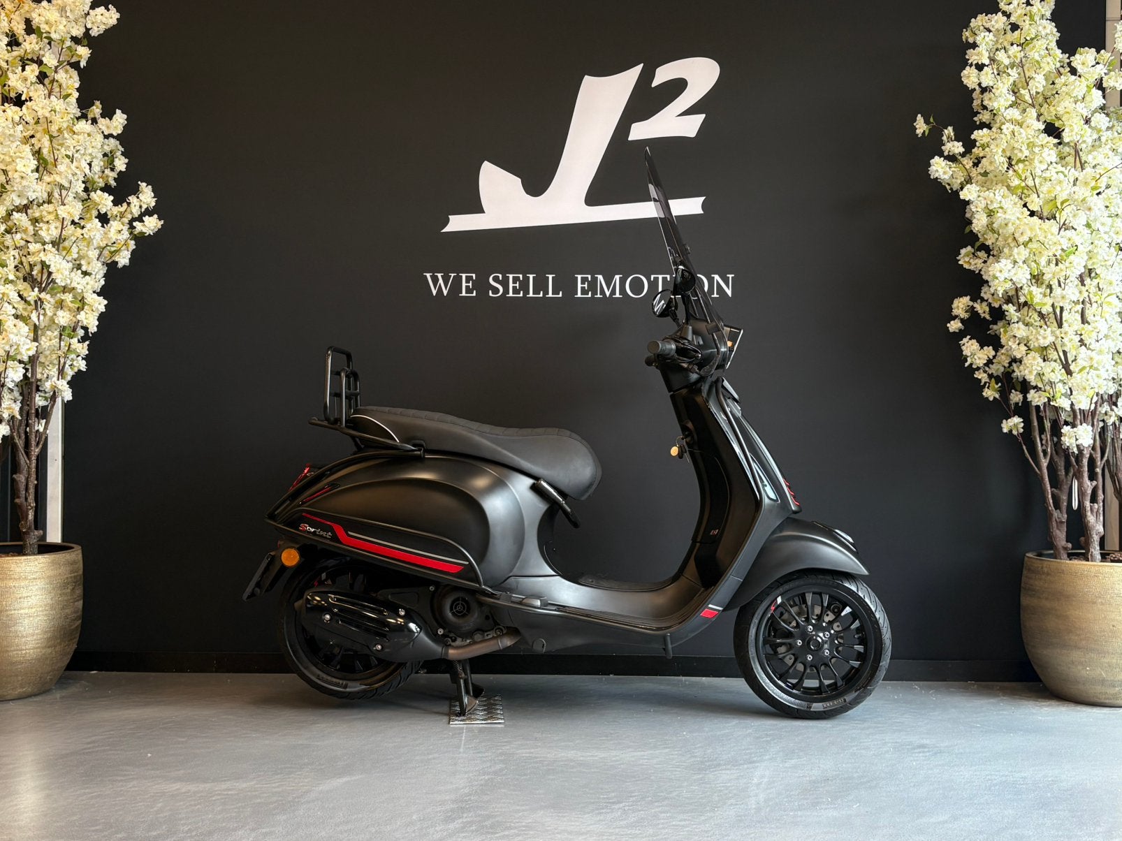 Vespa Sprint | Mat Zwart | Snor | 2021 | 3140 km | 1 eig, Overige modellen, ., Ophalen of Verzenden, Zo goed als nieuw