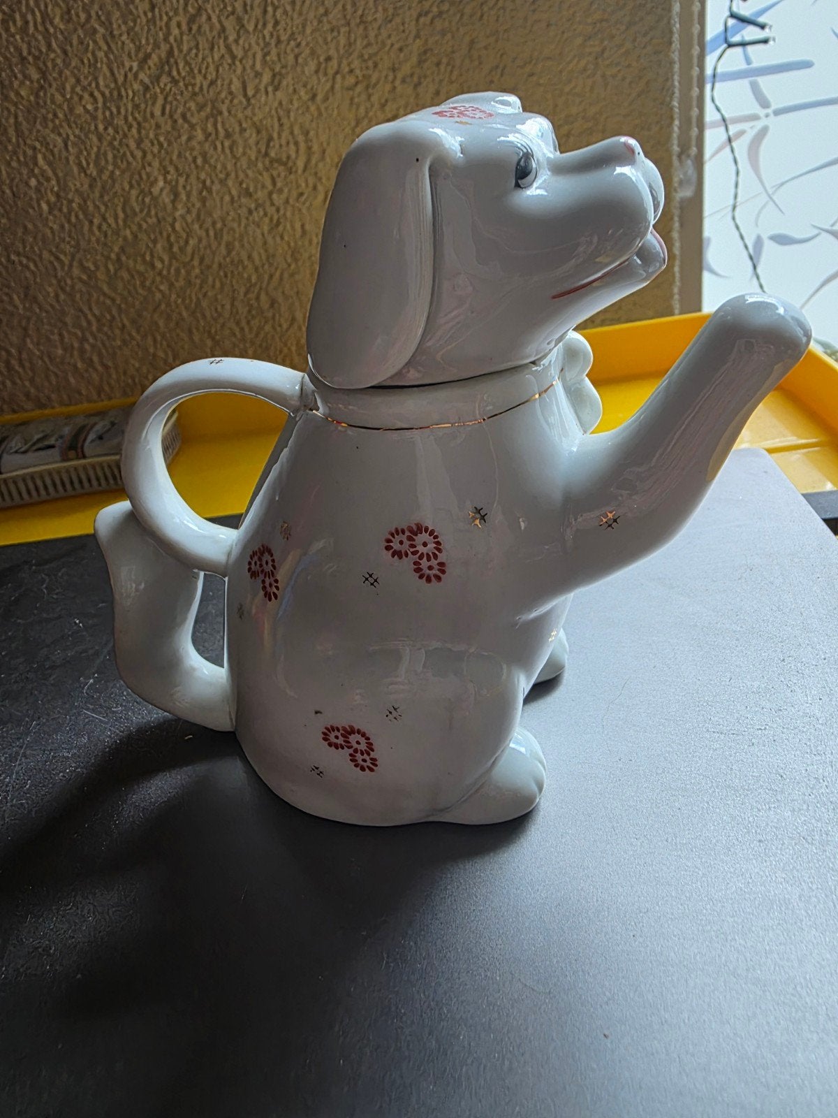 Unieke Vintage Hond Theepot - Made in China, Antiek en Kunst, Ophalen of Verzenden