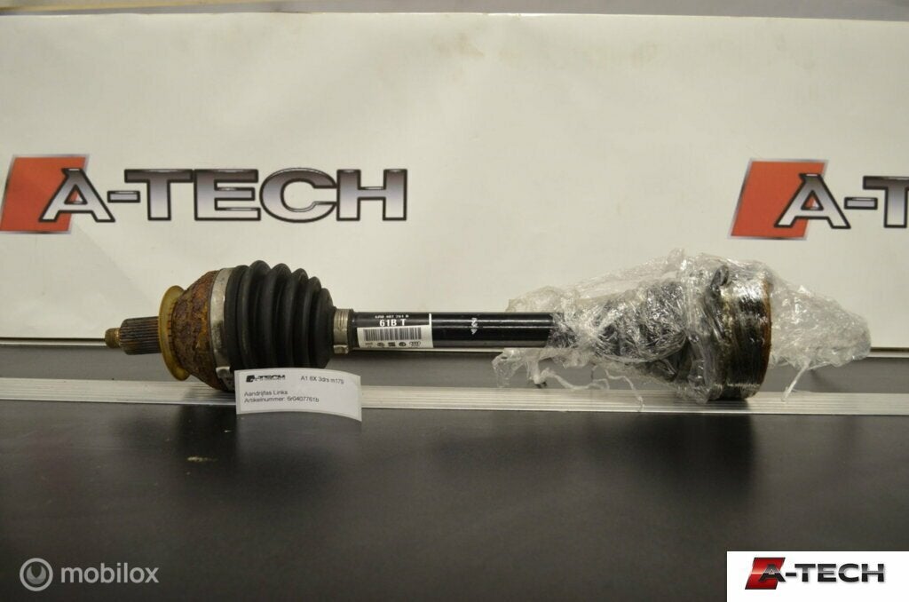 Aandrijfas linksvoor Audi A1 8X 1.4 TFSI 10-'18 6r0407761b, Audi, Gebruikt, Audi, Ophalen of Verzenden