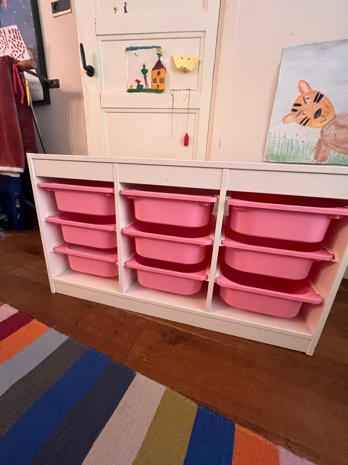 IKEA Trofast opbergkast met roze bakken, Ophalen, Gebruikt, Kast