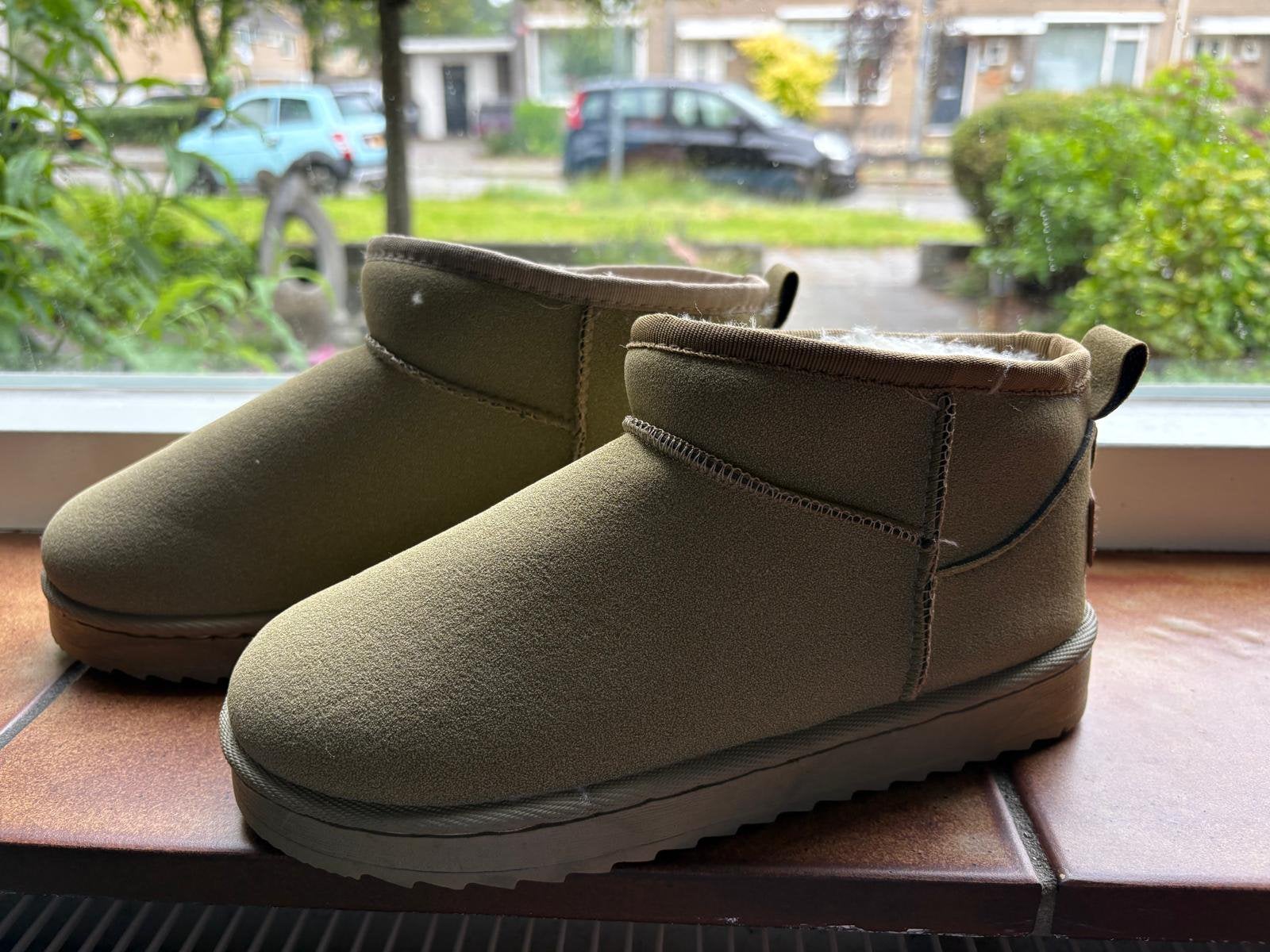 Boots - Volwassenen Gevoerde laarzen Kleur: Groen - Maat: 40, Nieuw, Ophalen of Verzenden, Pantoffels of Sloffen, Groen