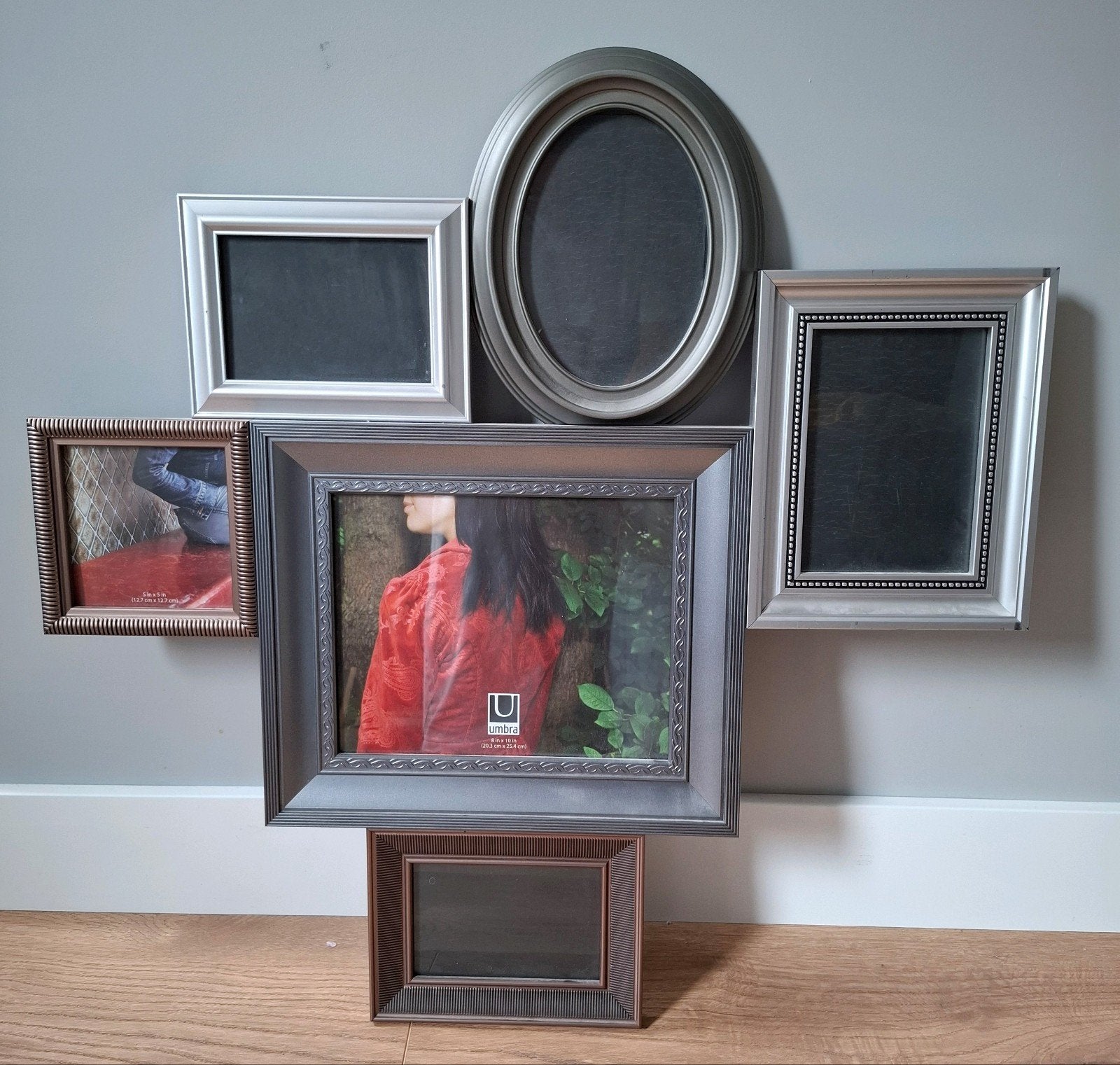 Umbra Collage Fotolijst - Zwart/Grijs - Voor meerdere foto's, Ophalen