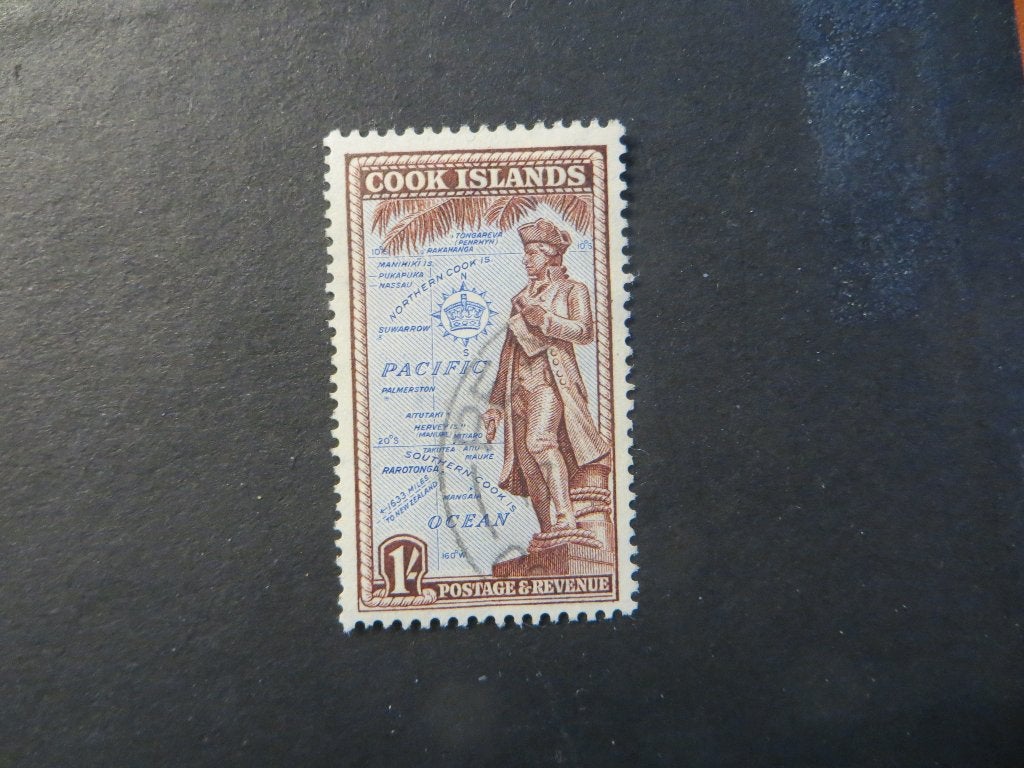 A09100: Cook Islands  1/-, Ophalen of Verzenden