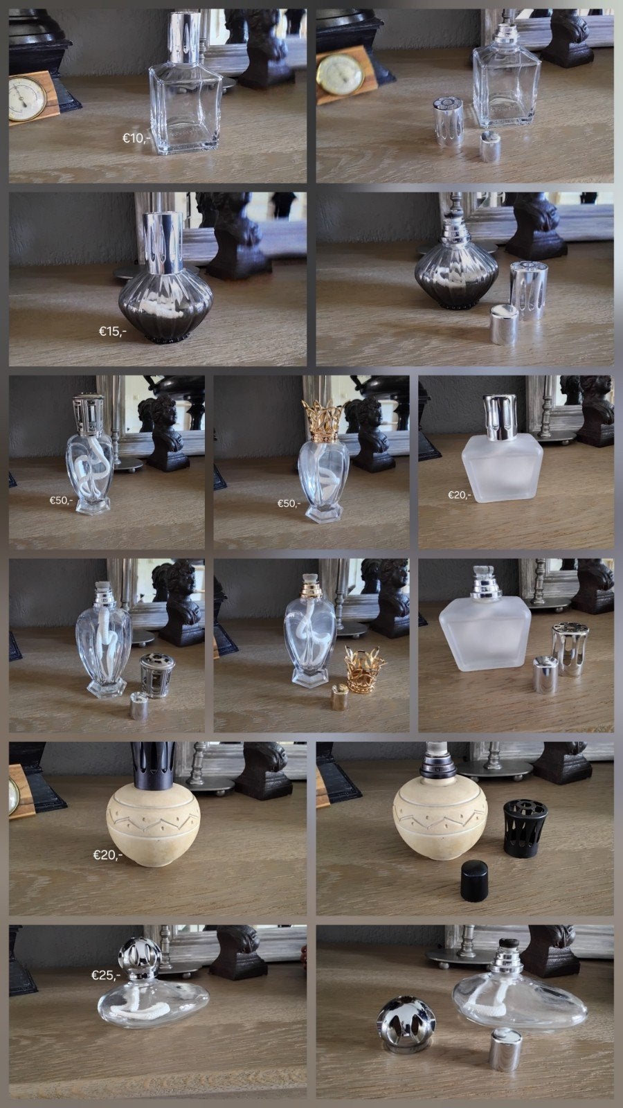 Div. Lampe Berger branders o.a Althena, Corolla zie foto's, Huis en Inrichting, Ophalen