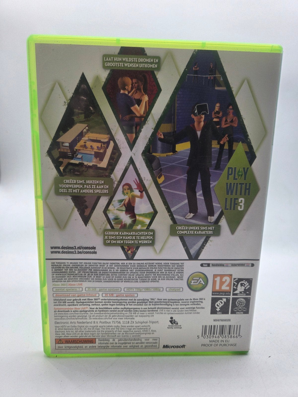 De Sims 3 - Xbox 360, EA Swiss Sàrl, Place du Molard 8, 1204 Genève, Switzerland, Electronic Arts, 1 speler, Ophalen of Verzenden