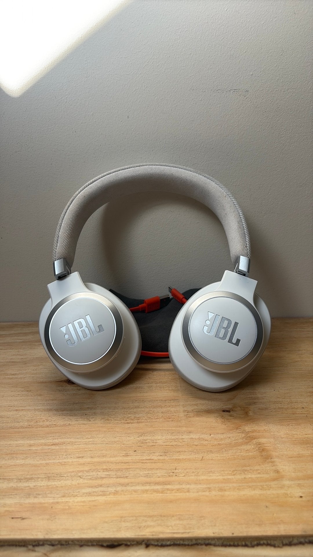 JBL Live 770NC wit – zo goed als nieuw – noise cancelling, JBL, Ophalen of Verzenden, Zo goed als nieuw, Draadloos