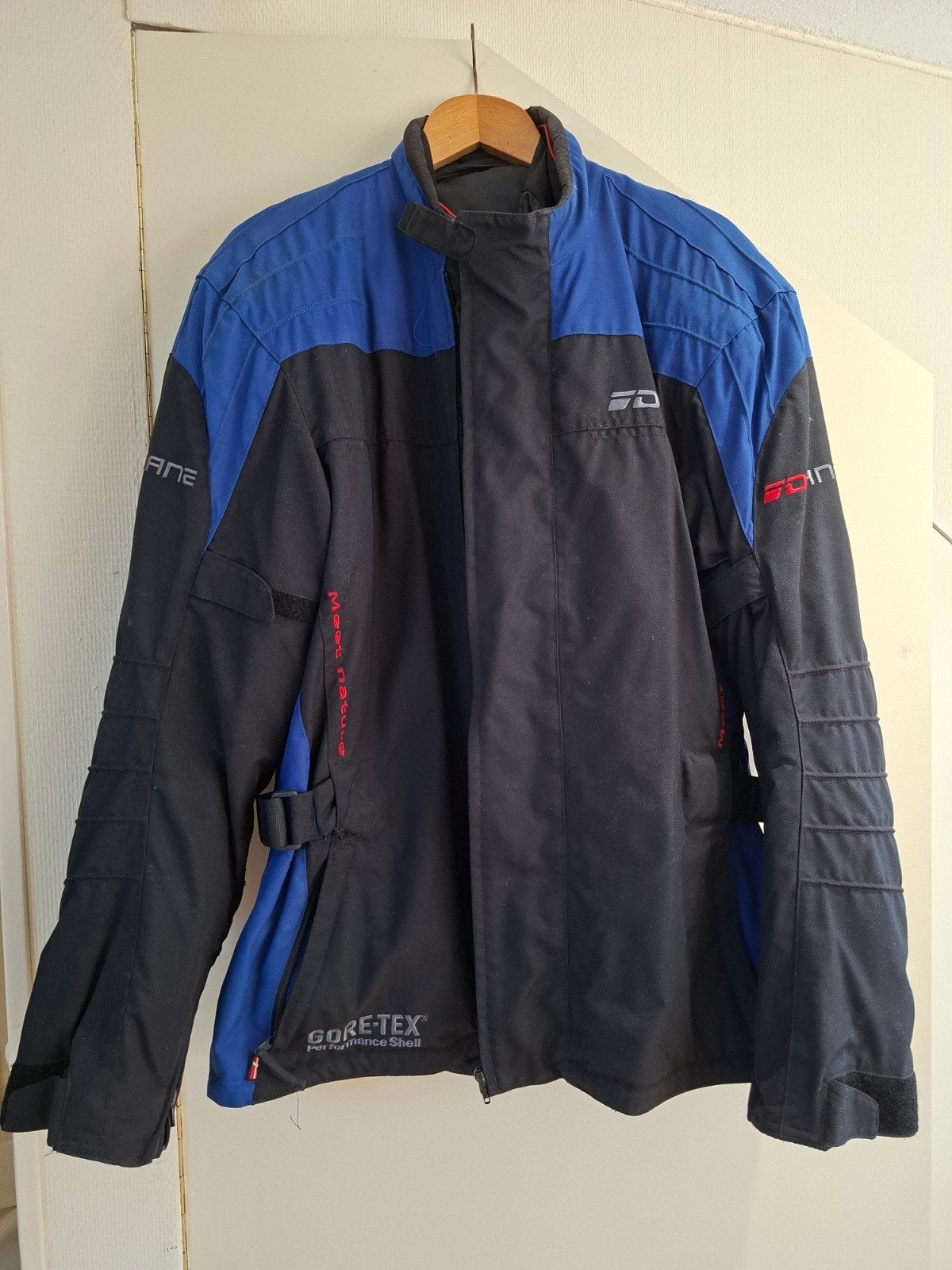 DANE Motorjas Textiel Zwart/Blauw Gore-Tex Maat 60, Jas | textiel, Heren, Ophalen of Verzenden, Dane GoreTex