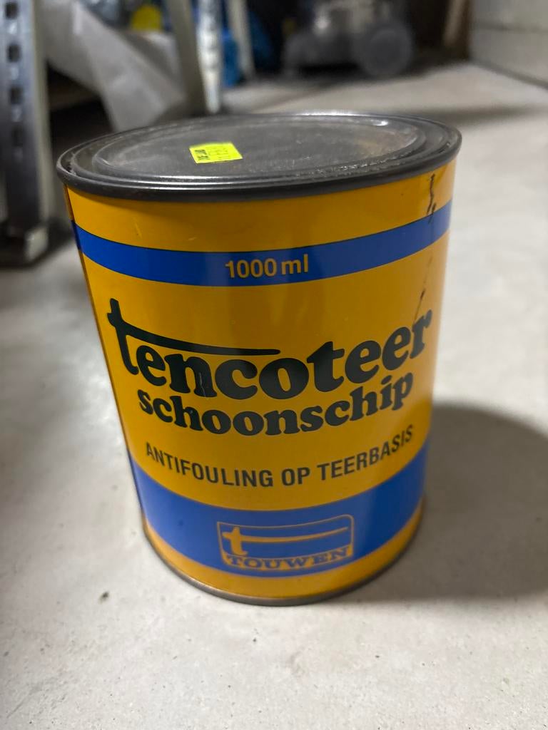 Tencoteer schoonschip antifouling op teerbasis 1000 ml, Ophalen of Verzenden, Nieuw, Verven