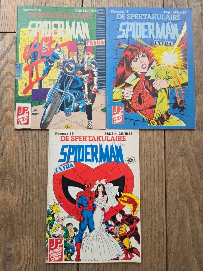 Vintage strips comics 3x Spiderman, Boeken, Strips | Comics, Meerdere comics, Ophalen of Verzenden, Gelezen, Europa