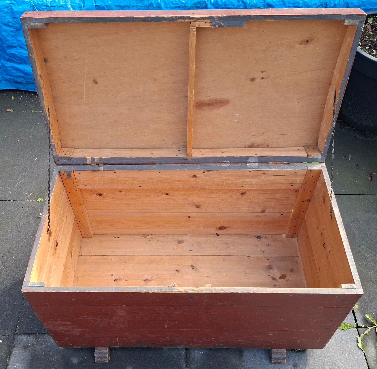 Vintage houten kist - Opbergkist - Decoratieve kist, Ophalen