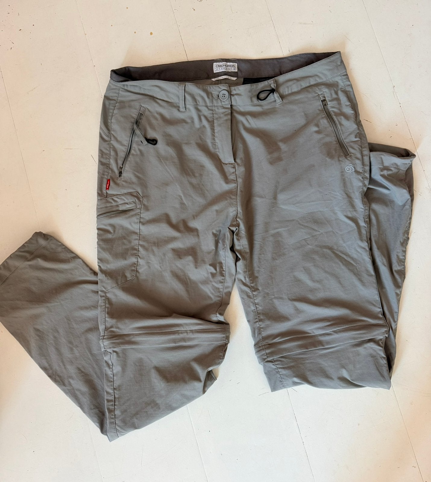 Craghoppers Nosilfe afritsbroek wandelbroek D 44-heren L, Maat 42/44 (L), Ophalen of Verzenden, Zo goed als nieuw, Grijs