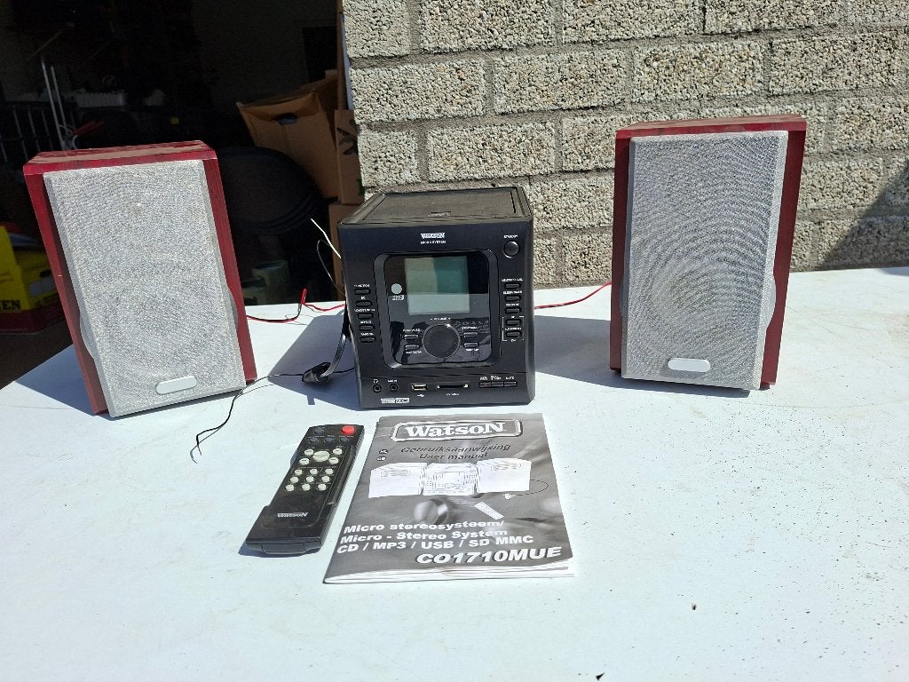 zgan stereoset watson cd en radio en usb ect, Overige merken, Gebruikt, Microset, Cd-speler