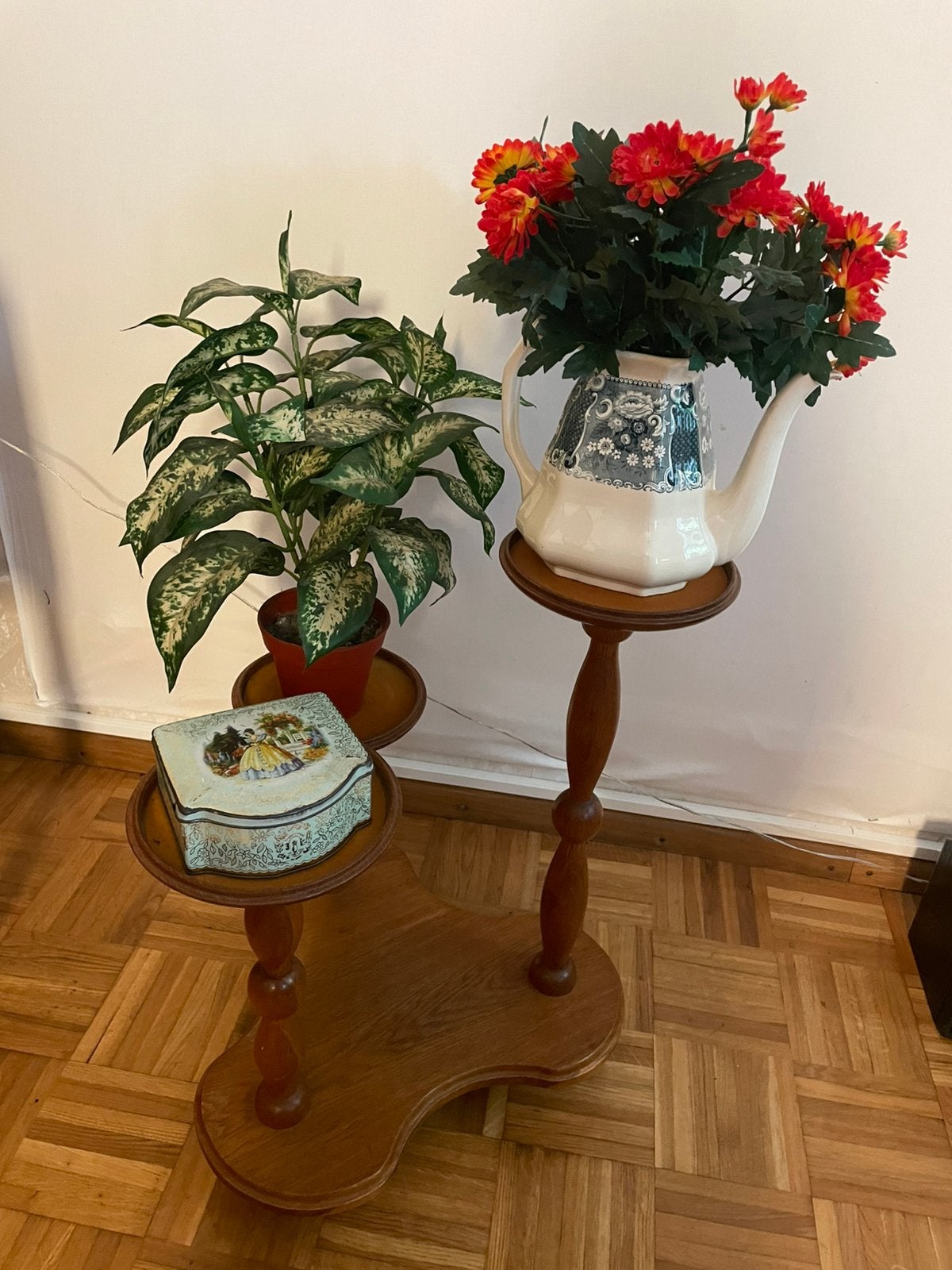 Vintage retro plantentafeltje, Ophalen of Verzenden, Zo goed als nieuw