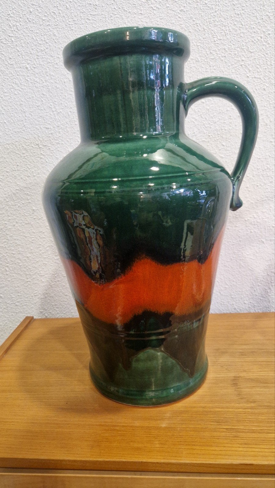 Dumler en Breiden vaas 377/42 - Groen/Oranje Fat Lava, Ophalen of Verzenden