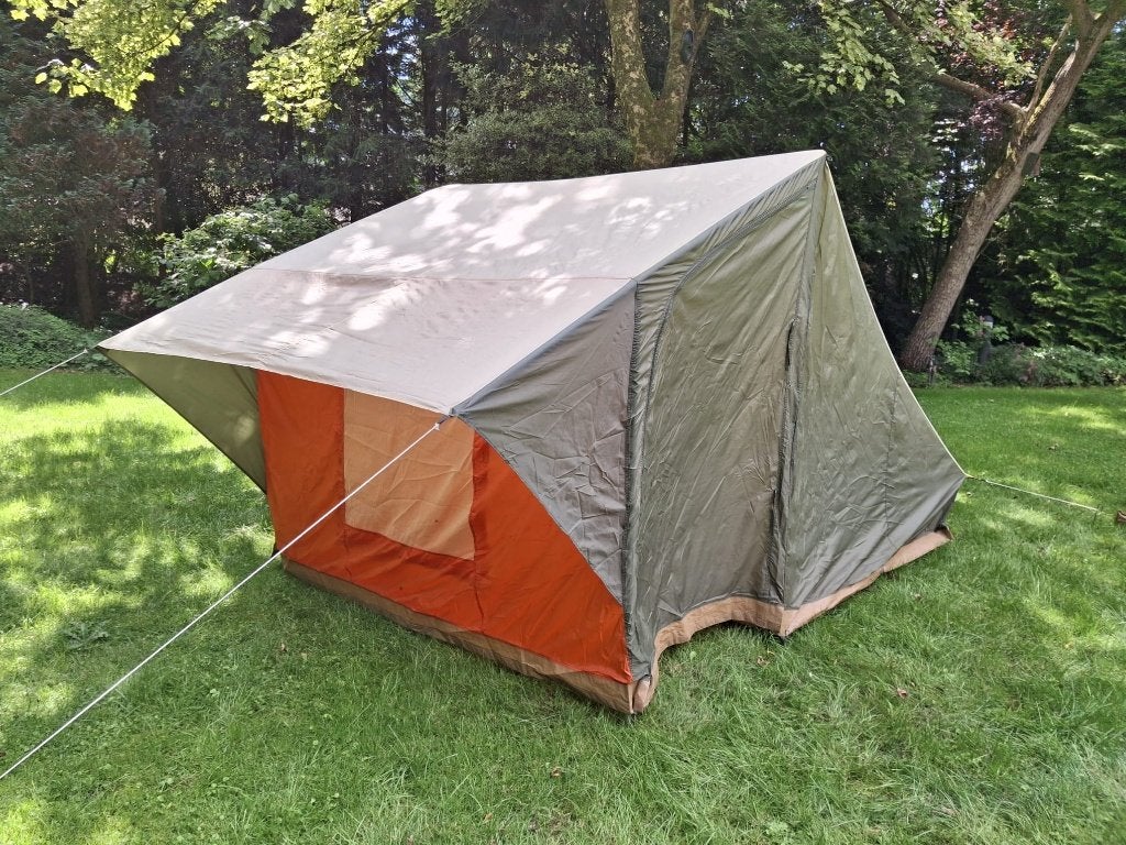 Tent 2-3 persoons met luifel en voortent, Ophalen of Verzenden, Gebruikt, Tot en met 3