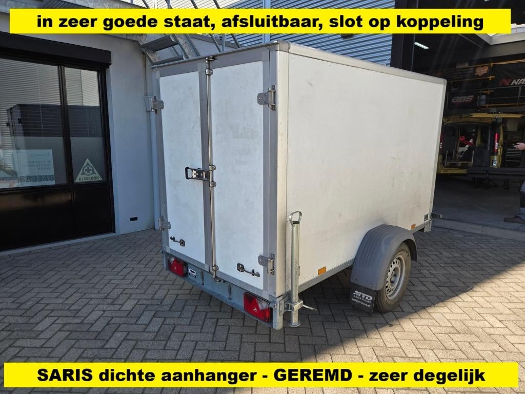 Saris gesloten aanhanger, zeer goede staat, geremd, Ophalen, Gebruikt