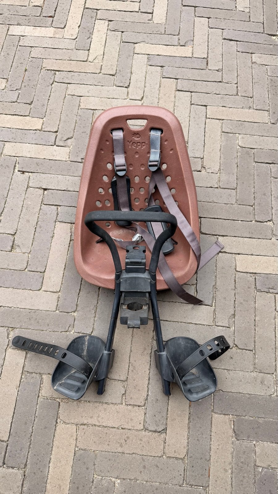 Yepp fietsstoel zonder sleutel, Ophalen, Achterzitje, 9 t/m 18 kg, Gebruikt