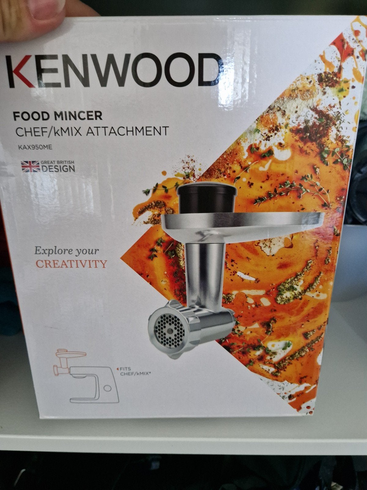 Kenwood Vleesmolen Chef/kMix Opzetstuk KAX950ME, Ophalen of Verzenden