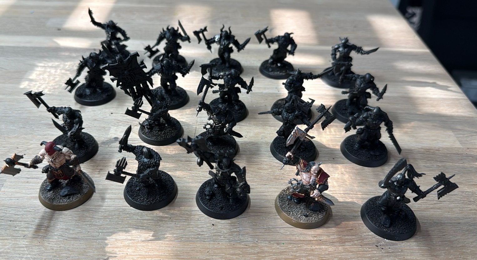 Warhammer 20x Khorne Bloodreavers, Ophalen of Verzenden, Zo goed als nieuw, Warhammer