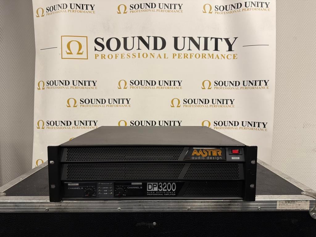 Master Audio DP3200 2x1150W/4ohm, Audio, Tv en Foto, Luidsprekers, Zo goed als nieuw, 120 watt of meer, Front, Rear of Stereo speakers