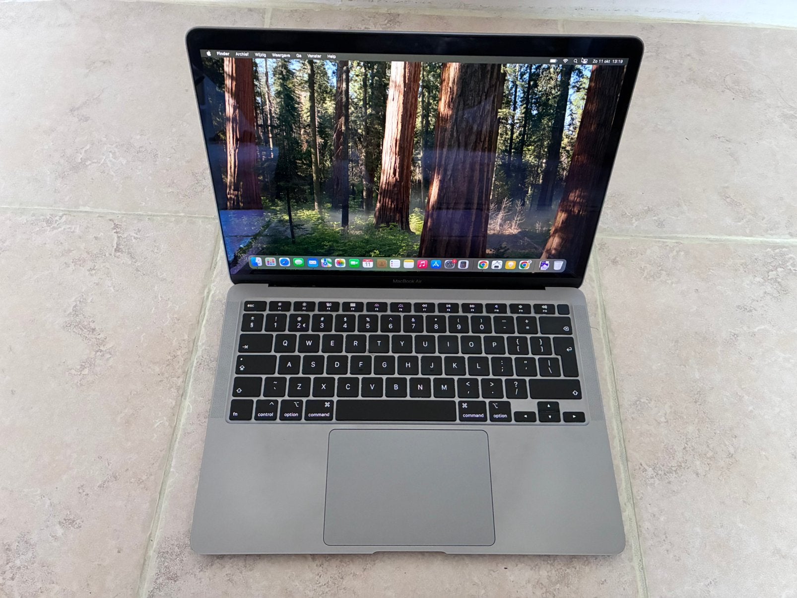 Macbook Air 2020, Ophalen, 13 inch, Minder dan 2 Ghz, Zo goed als nieuw