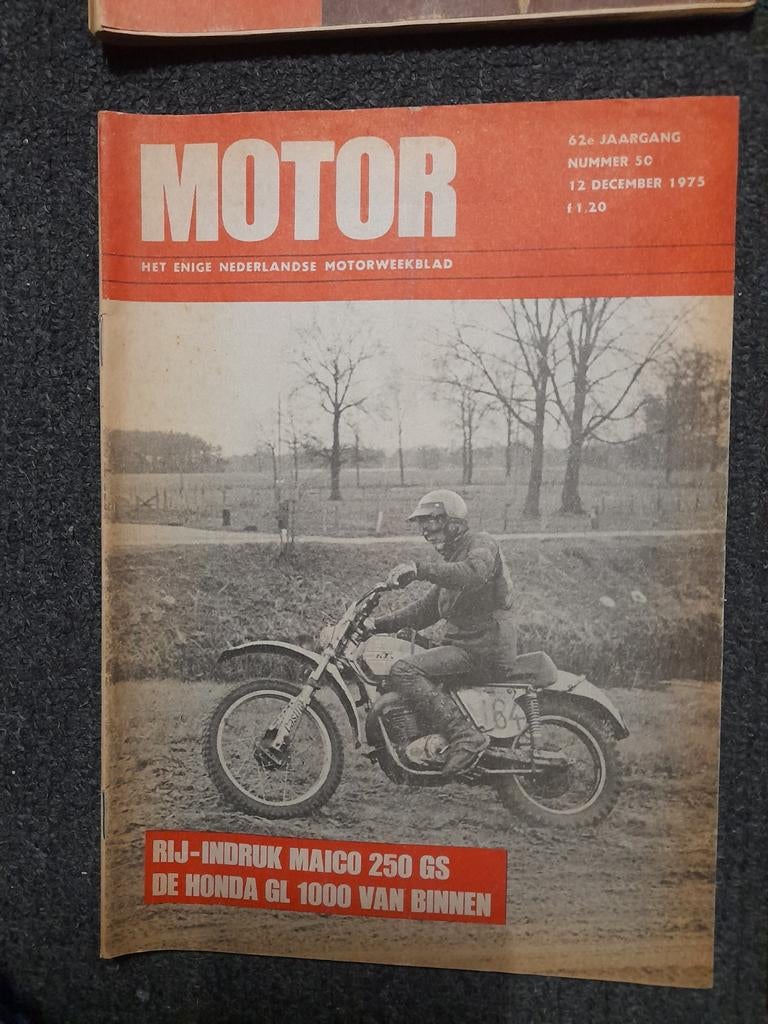 4x Motor tijdschrift. 1975, Ophalen of Verzenden, Gelezen, Algemeen