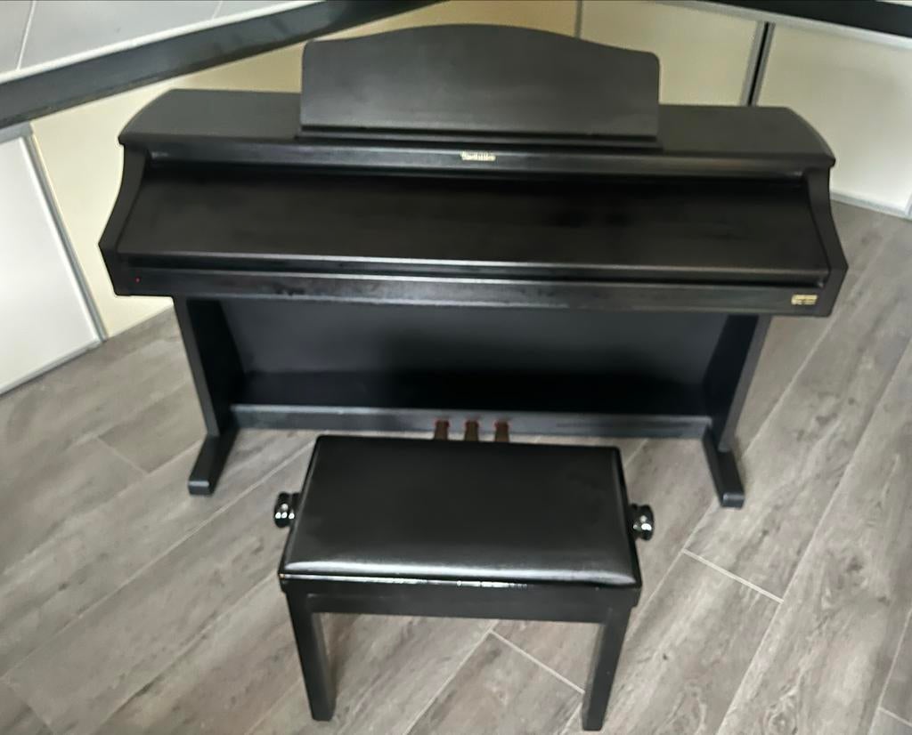 Technics SX-PX664 Digitale piano met bankje., Ophalen, Gebruikt, Zwart, Digitaal