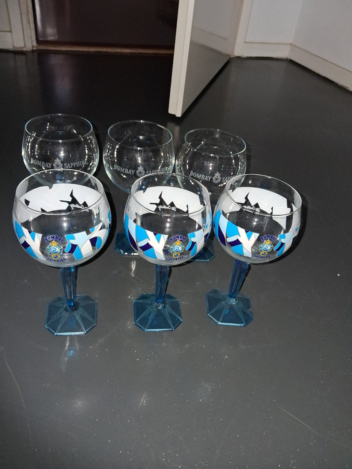Bombay Sapphire Gin Glazen - Set van 6, Ophalen, Meerkleurig, Overige merken, Glas