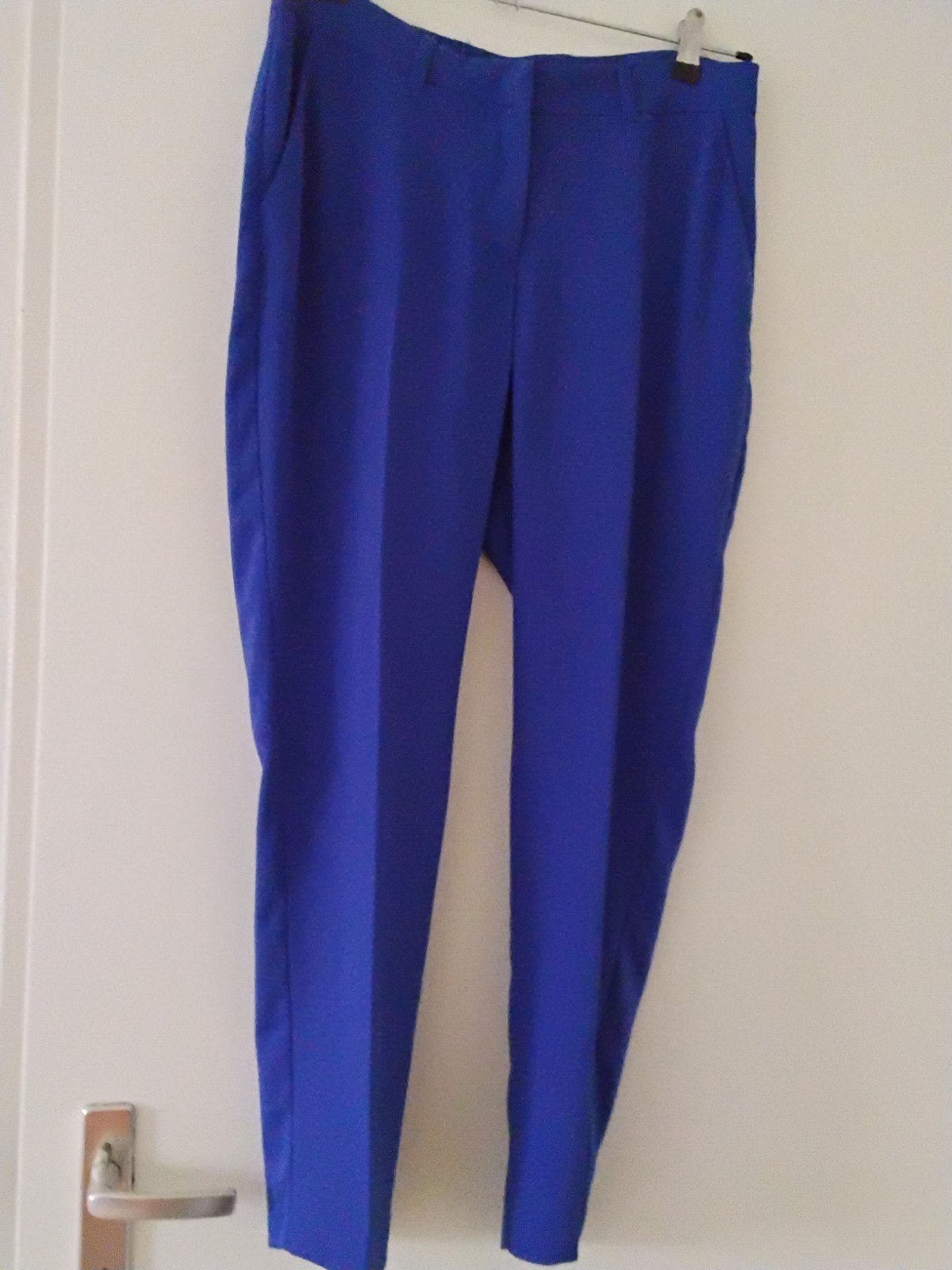 broek blauw kobalt 36 Elvira, Blauw, Ophalen of Verzenden, Zo goed als nieuw, Maat 36 (S)