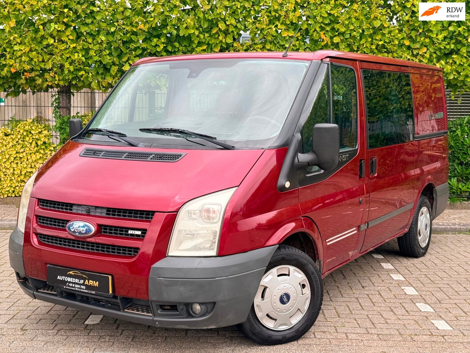 Ford Transit 260S 2.2 TDCI 5 PERSOON DC DUBBELE SCHUIFDEUR N, Auto's, Voorwielaandrijving, Gebruikt, 4 cilinders, Origineel Nederlands
