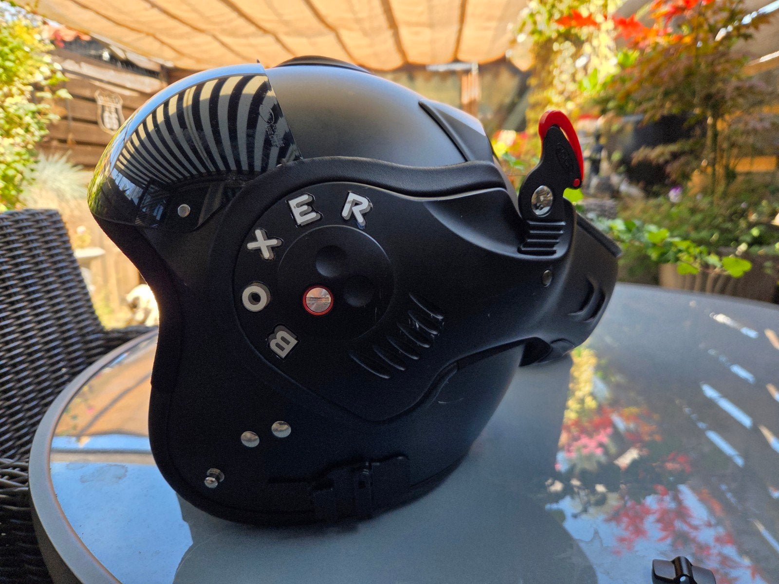 Roof Boxer V8 helm, maat 60/61 (L/XL), Motoren, Kleding | Motorhelmen, Overige merken, Systeemhelm, XL, Ophalen of Verzenden
