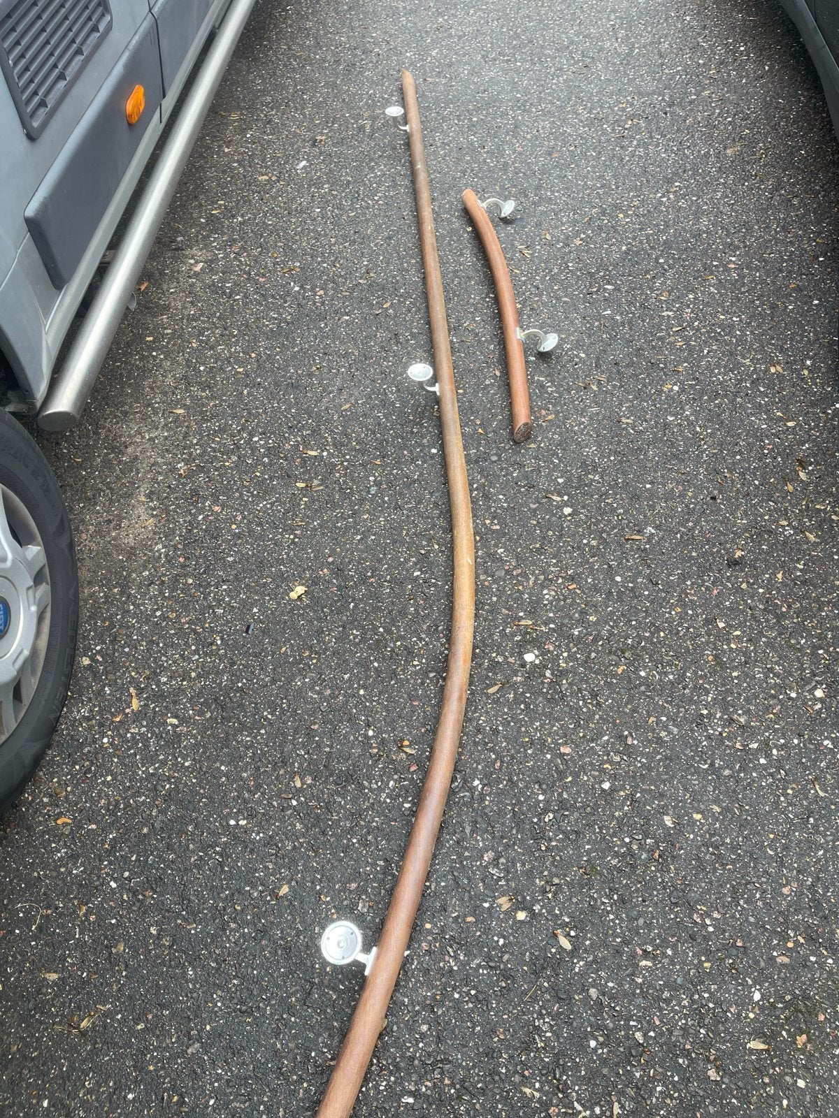 Beuken houten trapleuning, Doe-het-zelf en Verbouw, Ophalen of Verzenden, Gebruikt