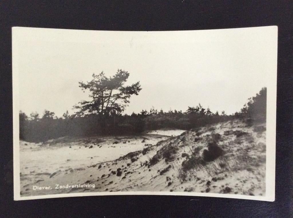Diever, Zandverstuiving, Ophalen of Verzenden, 1940 tot 1960, Gelopen, Drenthe