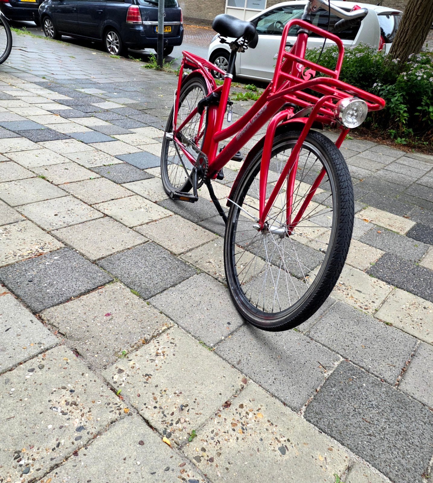 Sparta Pick-Up Damesfiets 26 inch Rood met Voordrager en Ver, Fietsen en Brommers, Fietsen | Dames | Damesfietsen, Sparta, Gebruikt