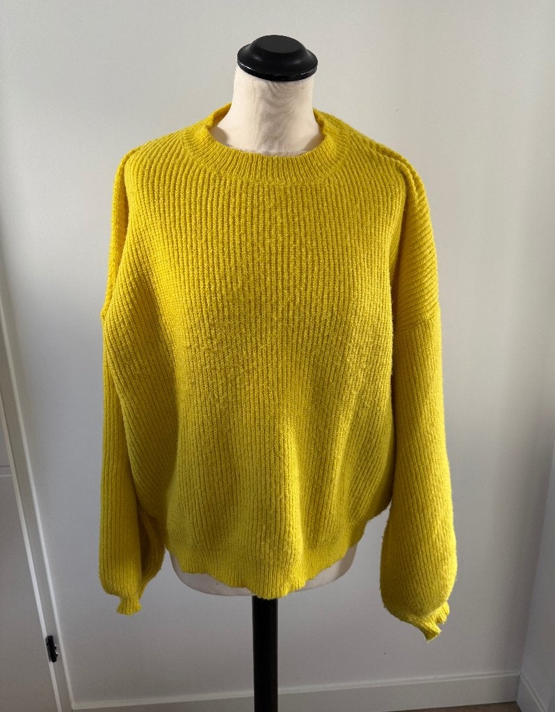 Heel goed geel Loavies oversized trui gebreide sweater L 42, Kleding | Dames, Ophalen of Verzenden, Zo goed als nieuw, Geel
