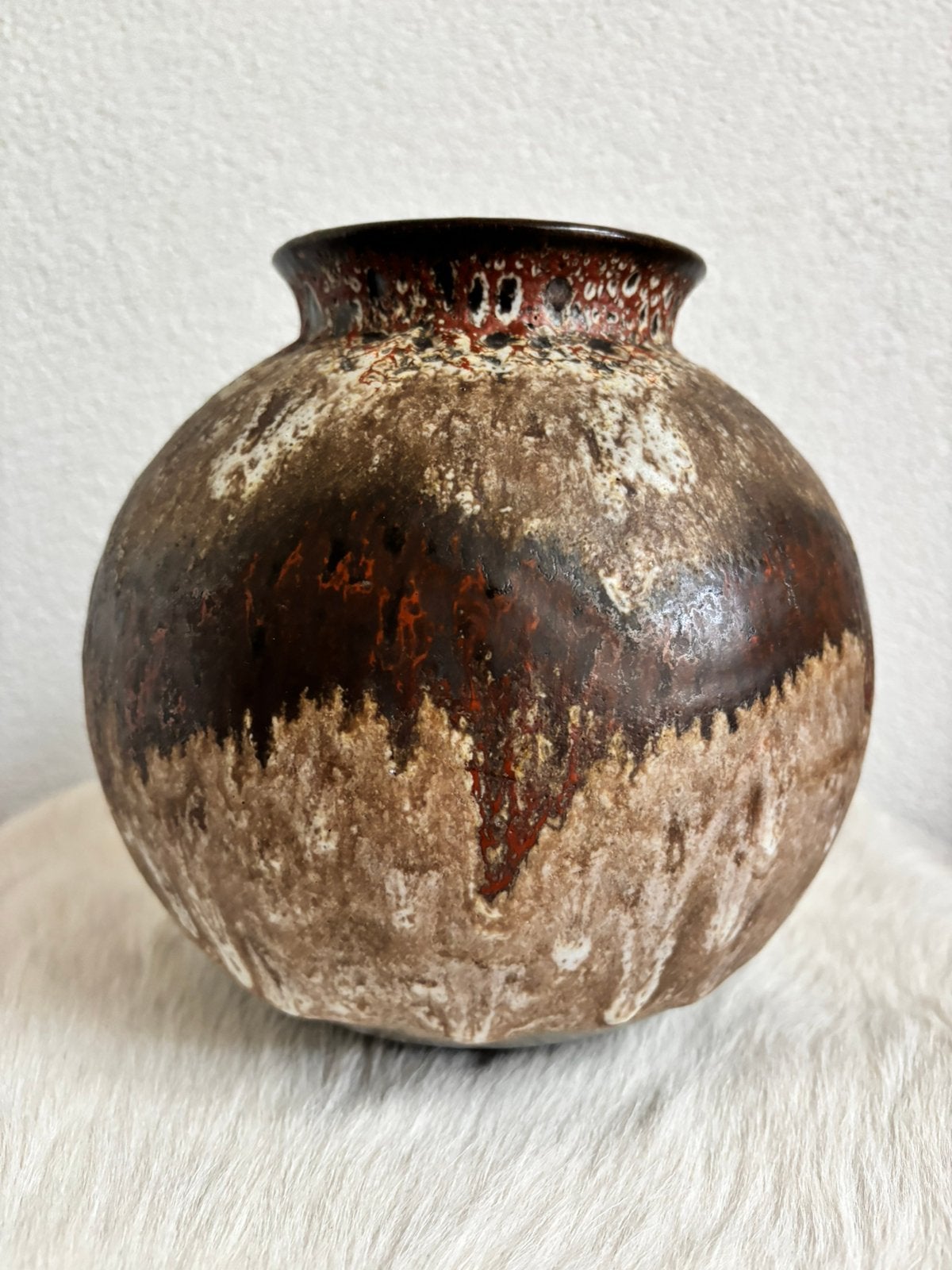 Fat lava vaas Ruscha Keramik West-Germany 20 cm ‘804’, Ophalen of Verzenden