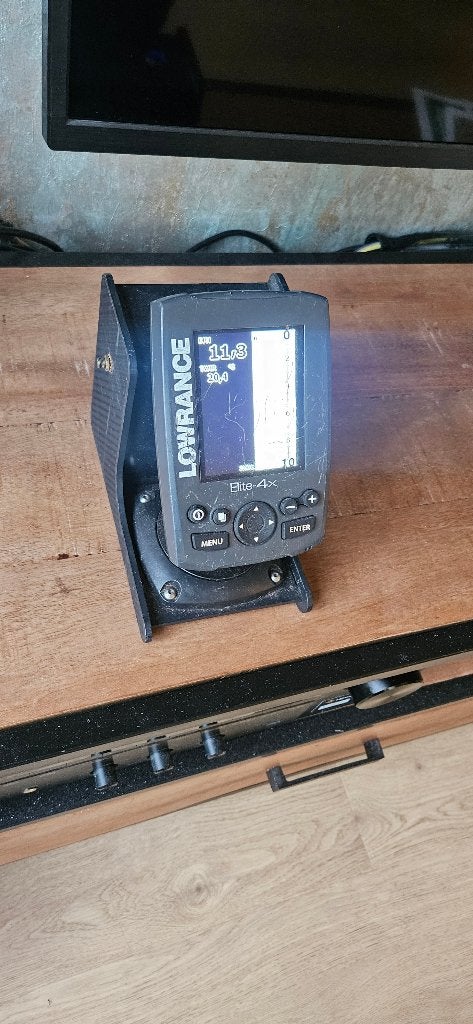 Dieptemeter Lowrance Elite 4X Inclusief accu. Voor  Voerboot, Ophalen of Verzenden, Gebruikt, Overige typen